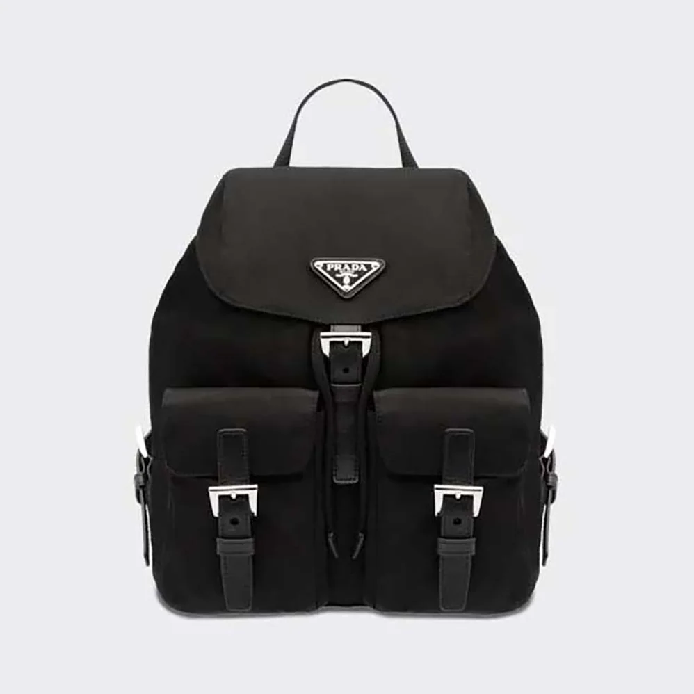 Prada Small Re-Nylon Backpack for Women in Black Prada Small Re-Nylon Backpack for Women in Black
