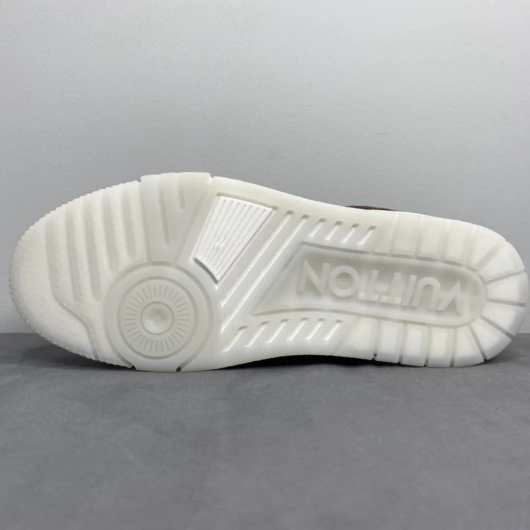 Louis Vuitton Trainer Sneaker Monogram Canvas Brown Virgil Abloh Louis Vuitton Trainer Sneaker Monogram Canvas Brown Virgil Abloh