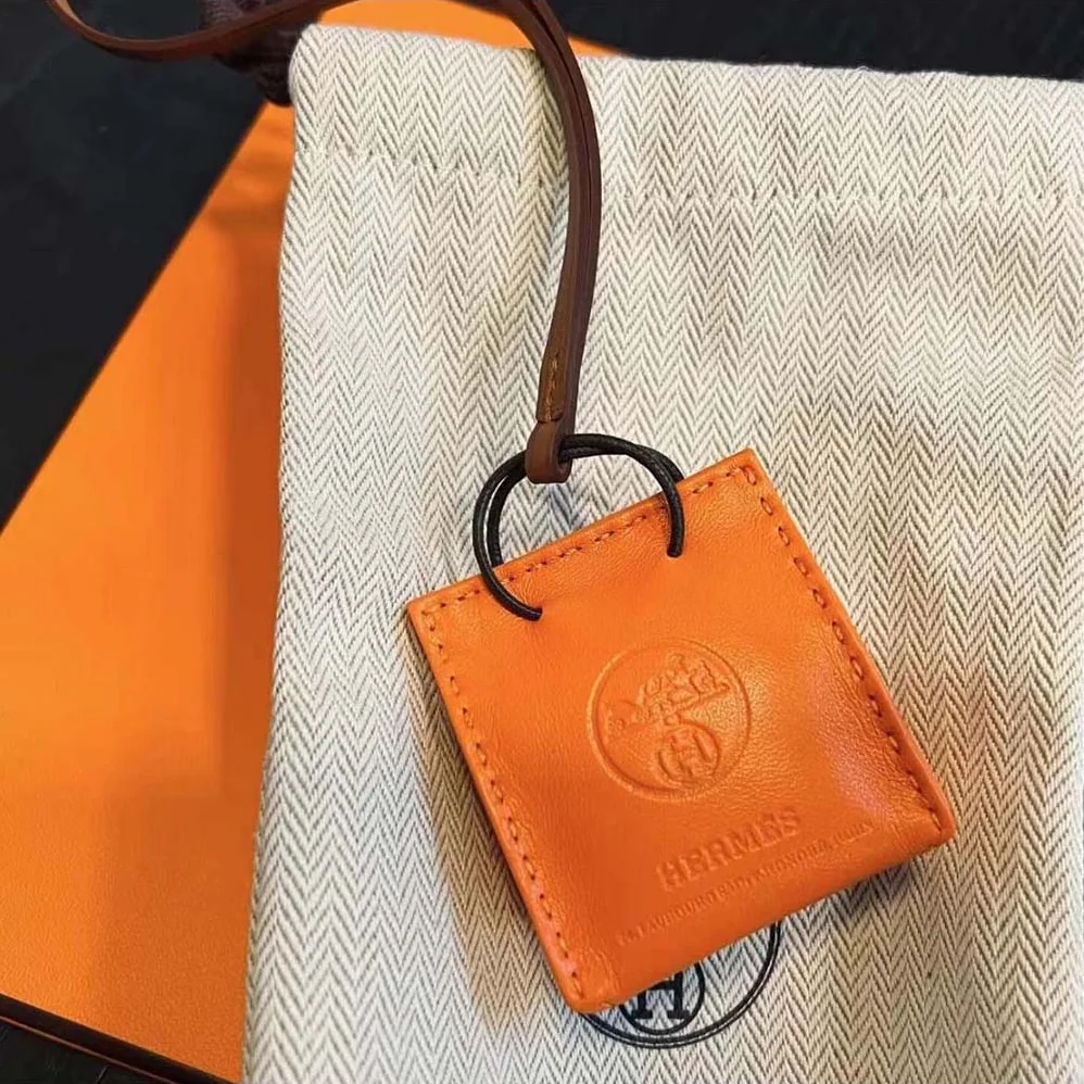 Hermes Orange Bag Charm Hermes Orange Bag Charm