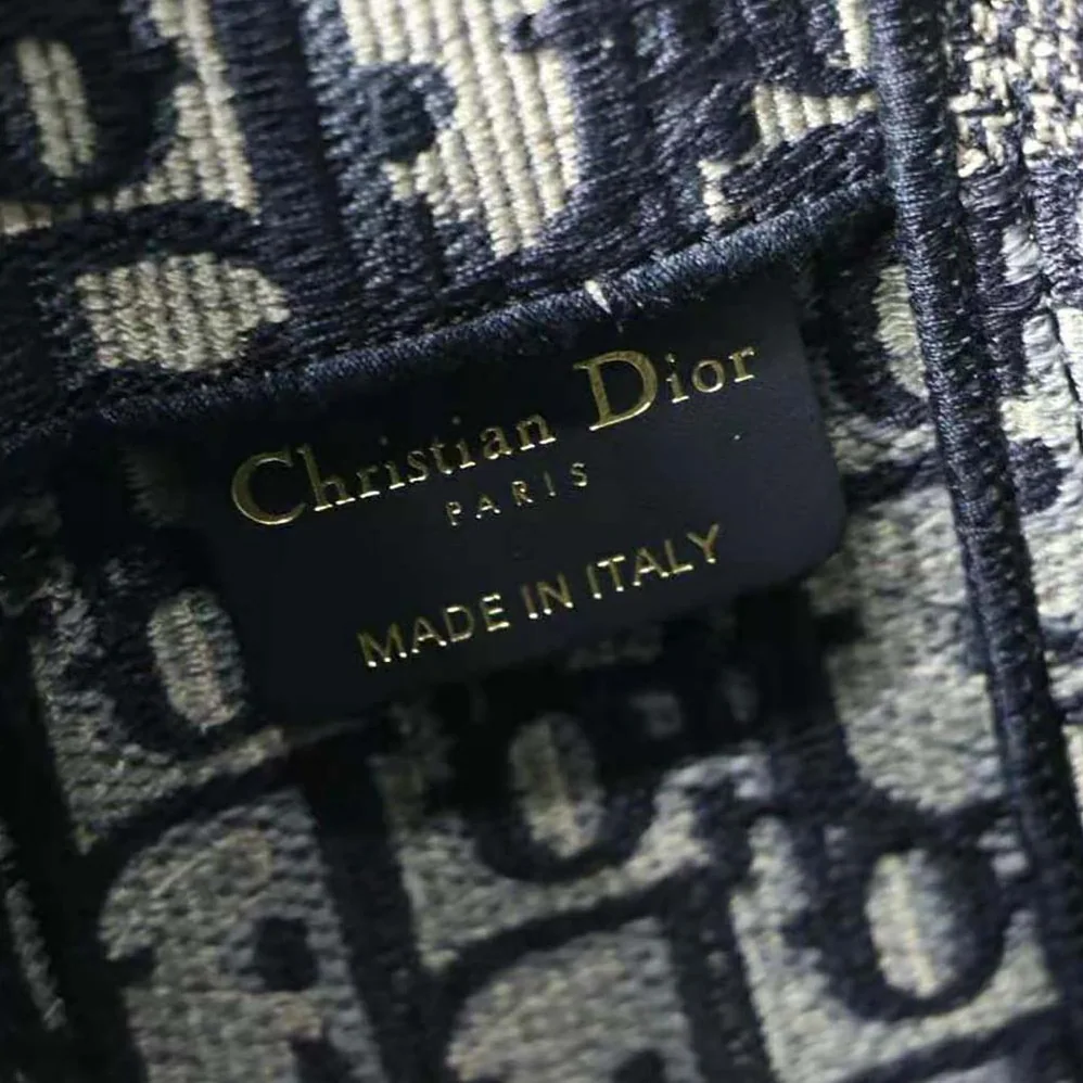 Dior Small Diorcamp Bag Blue Dior Oblique Embroidery for Women
