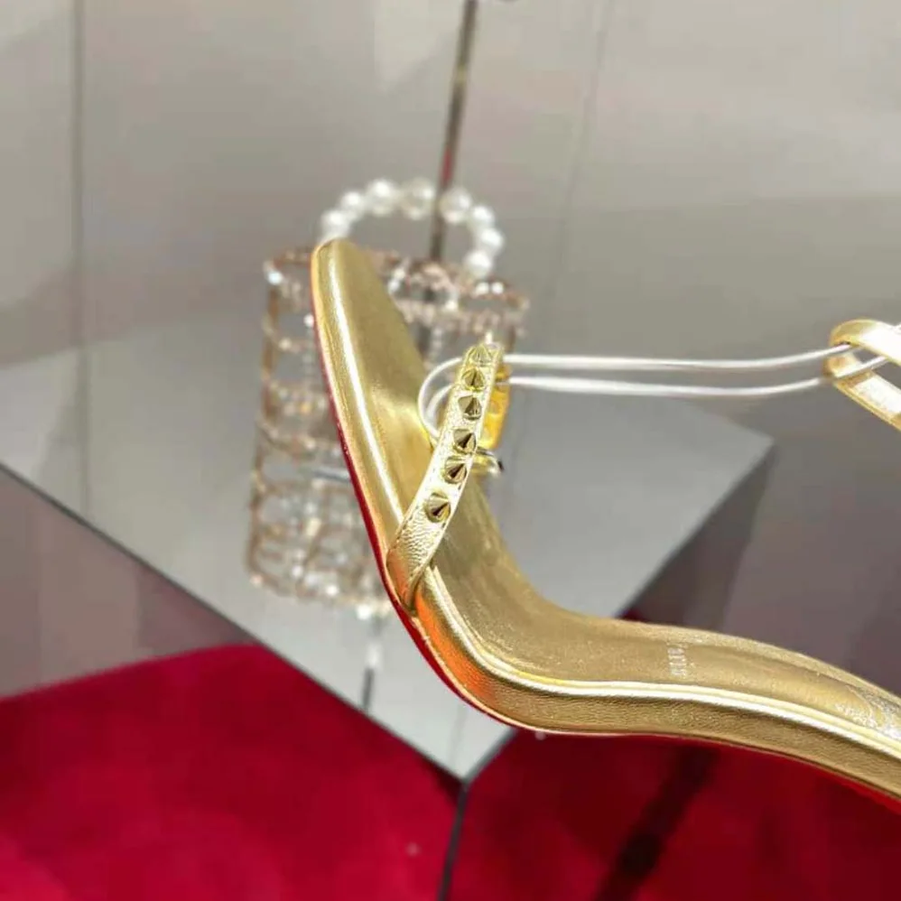 Christian Louboutin So Me 100 mm Heel Height for Women in Gold