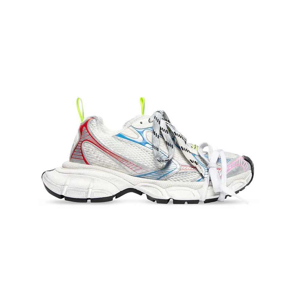 Balenciaga 3XL Sneaker in White Red and Blue Mesh and Polyurethane for Unisex Balenciaga 3XL Sneaker in White Red and Blue Mesh and Polyurethane for Unisex
