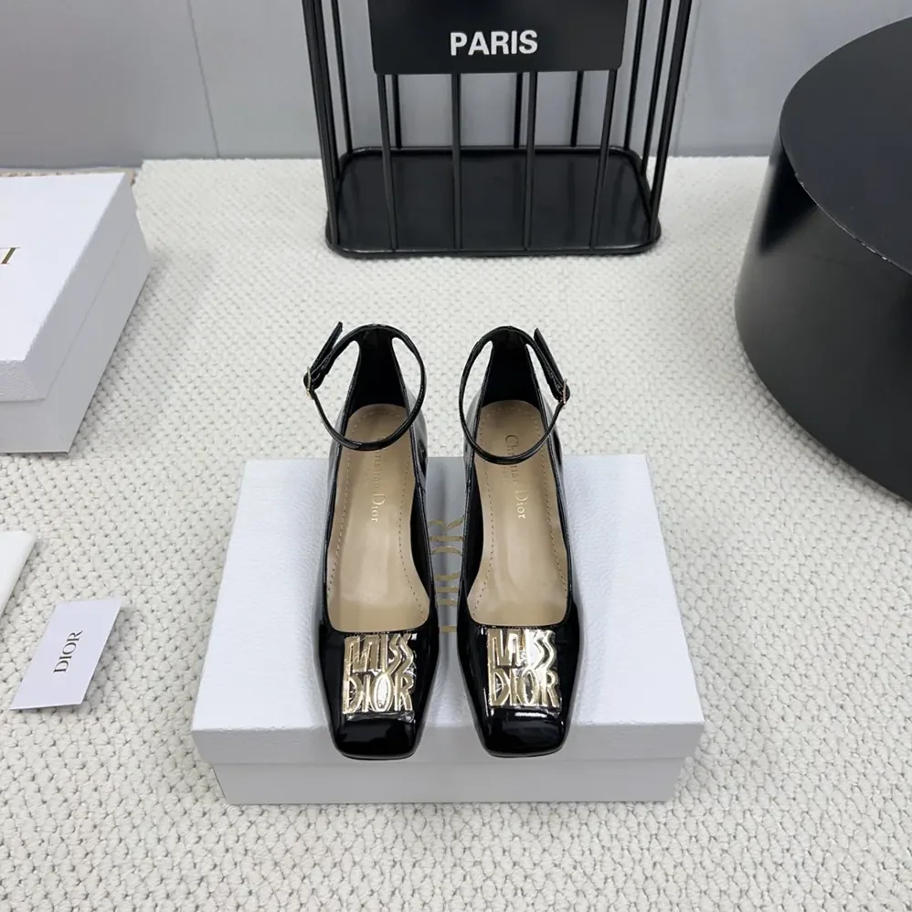 Dior Miss Dior Pump Black Patent Calfskin for Women Dior Miss Dior Pump Black Patent Calfskin for Women