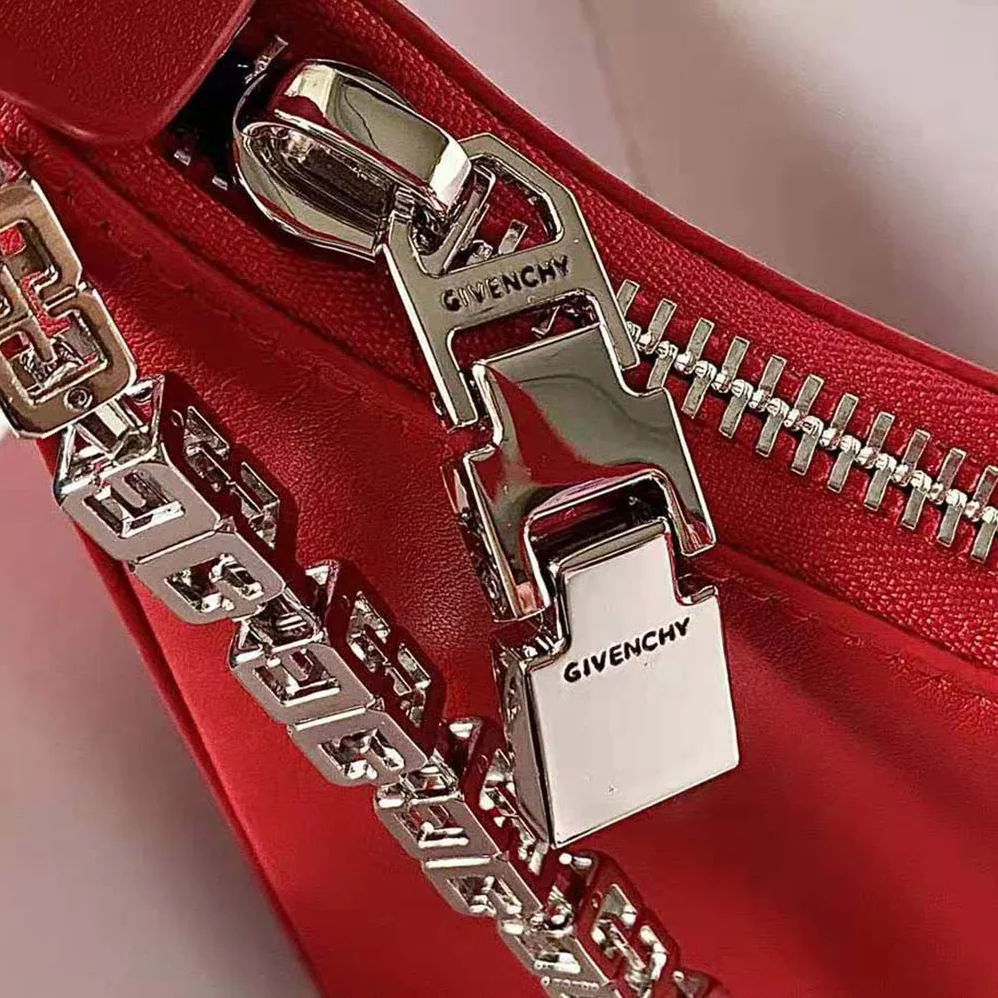 Givenchy Small Moon Cut Out Bag in Leather for Women in Red Givenchy Small Moon Cut Out Bag in Leather for Women in Red
