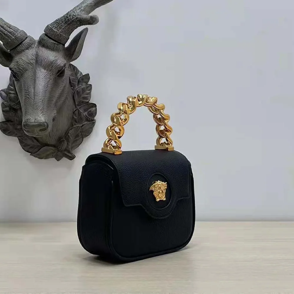 Versace La Medusa Mini Bag for Women in Black Versace La Medusa Mini Bag for Women in Black