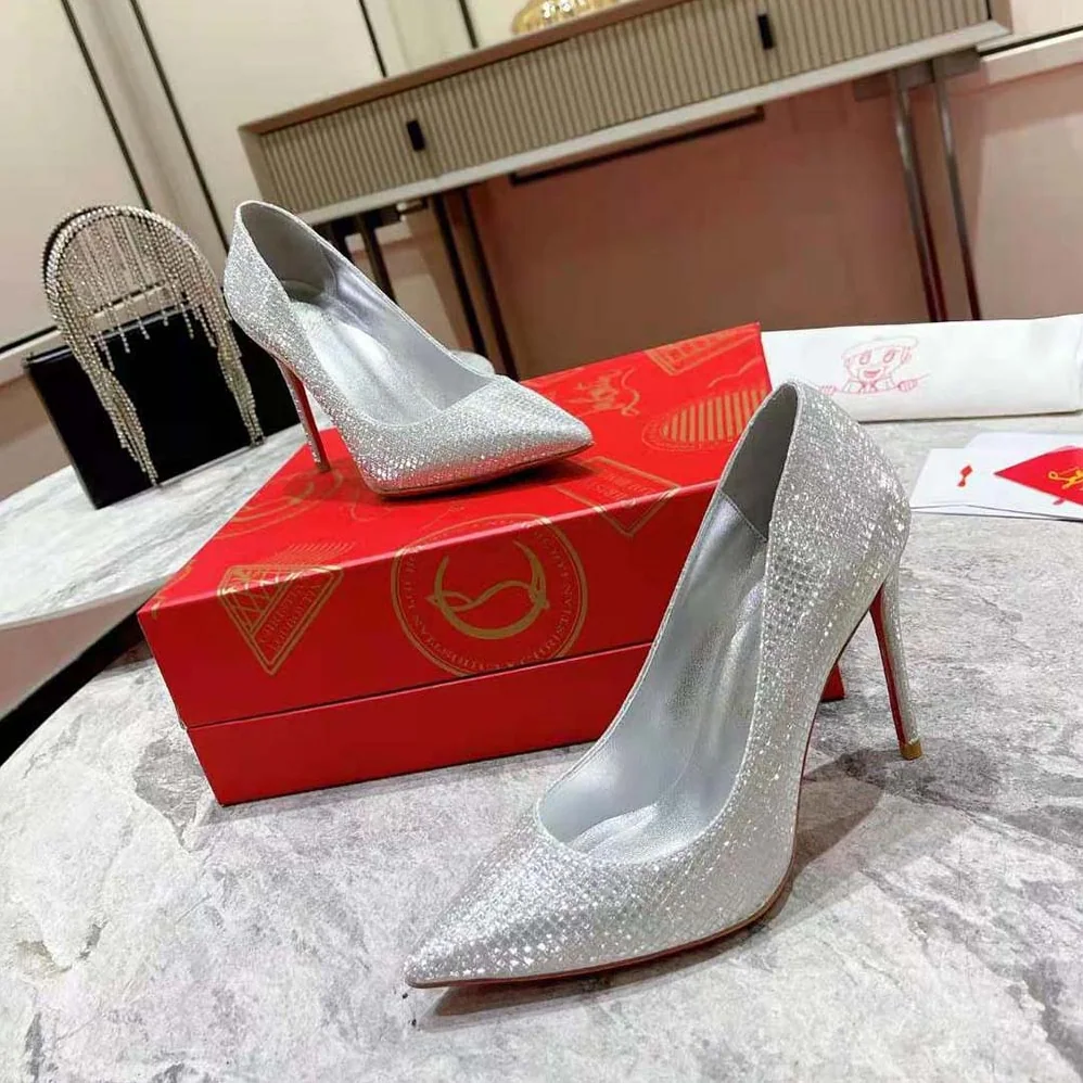 Christian Louboutin So Kate 120 mm Heel Height for Women in Silver Christian Louboutin So Kate 120 mm Heel Height for Women in Silver