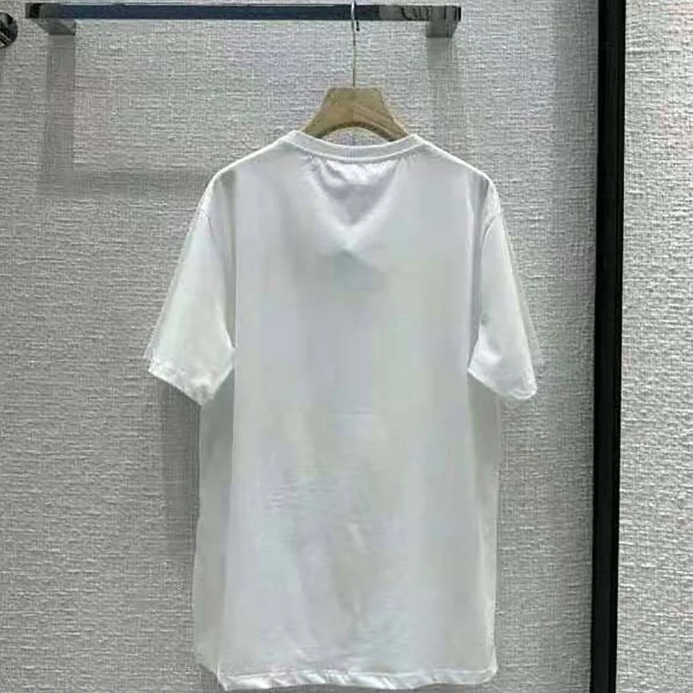 Loewe Calcifer Pocket T-Shirt in Cotton for Women in White Loewe Calcifer Pocket T-Shirt in Cotton for Women in White