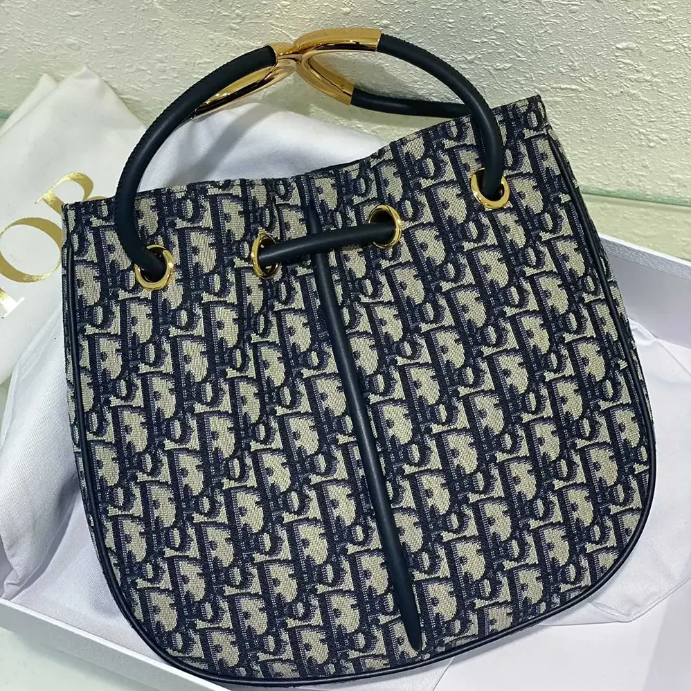 Dior Medium Dior Nolita Bag Blue Dior Oblique Jacquard for Women