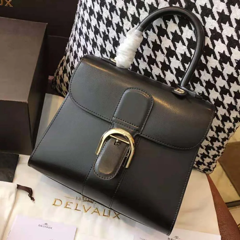 Delvaux Brillant Mini in Box Calf for Women in Black Delvaux Brillant Mini in Box Calf for Women in Black