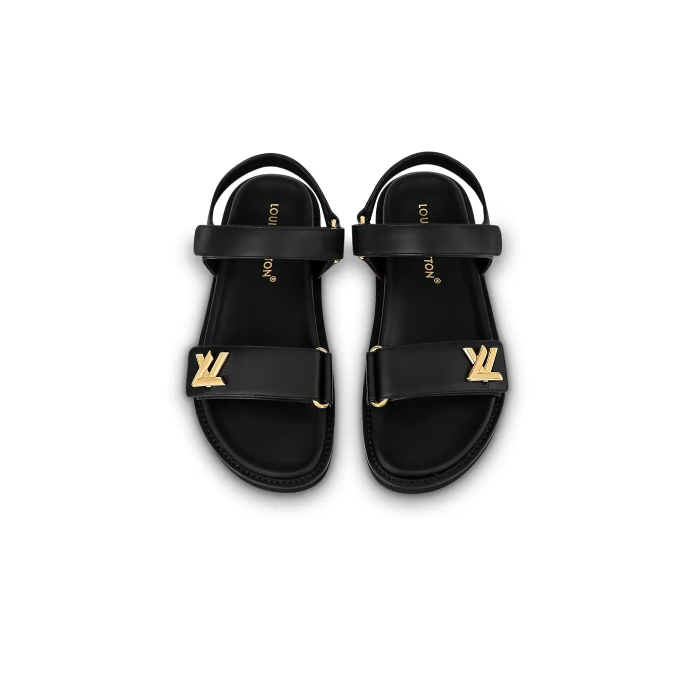 Louis Vuitton Sunset Comfort Flat Sandal Black 1ABW6W