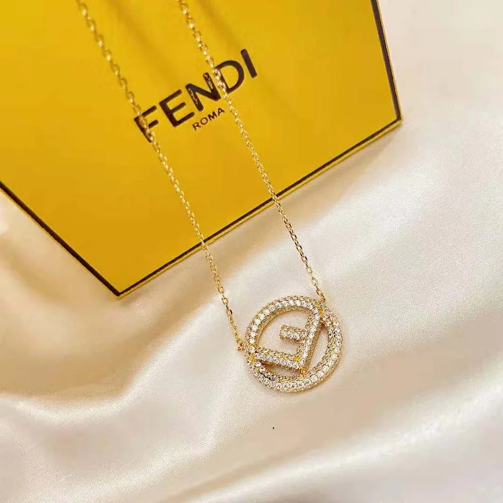 Fendi F is Fendi Gold Color Necklace for Women