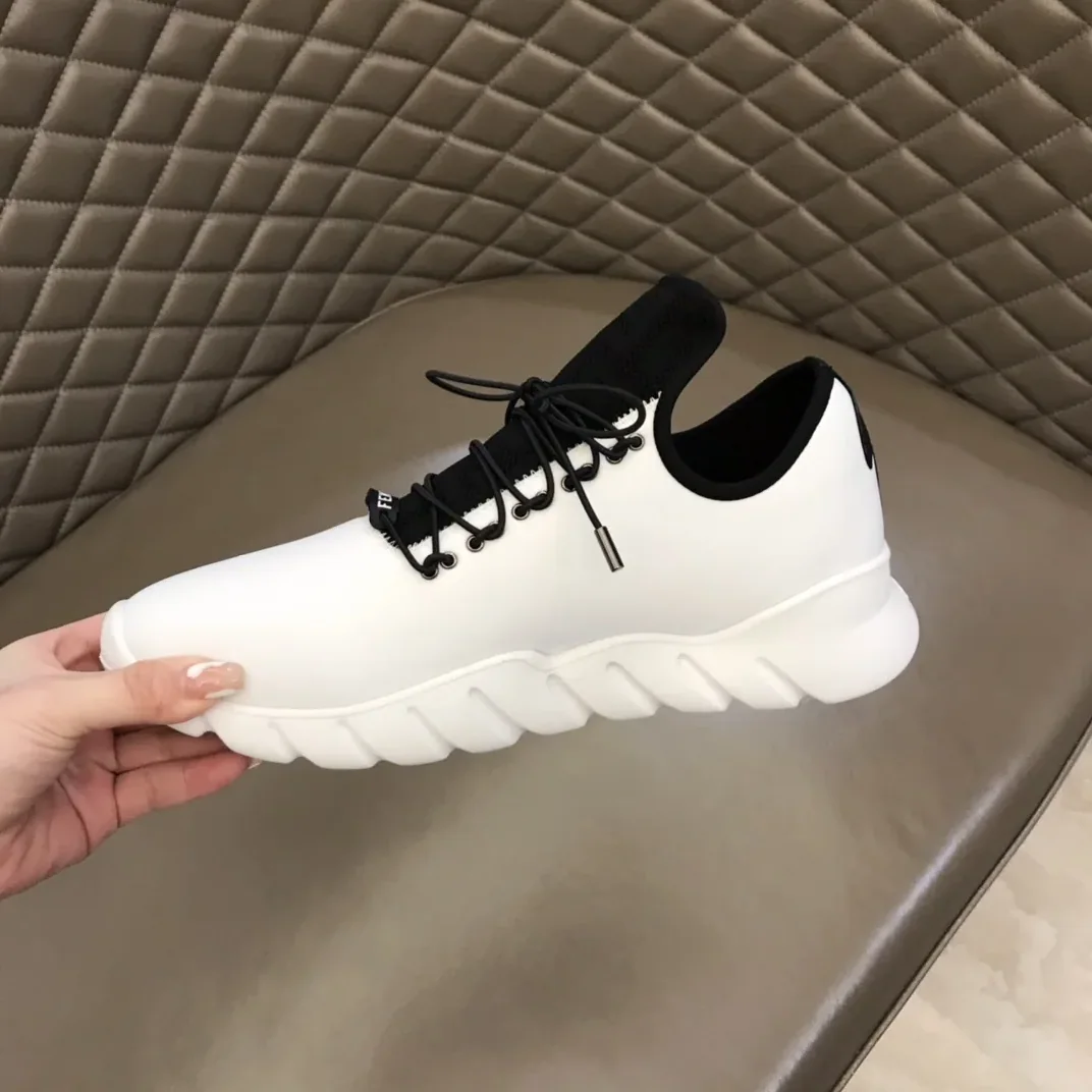 Fendi FD Faster Trainers White Fendi FD Faster Trainers White
