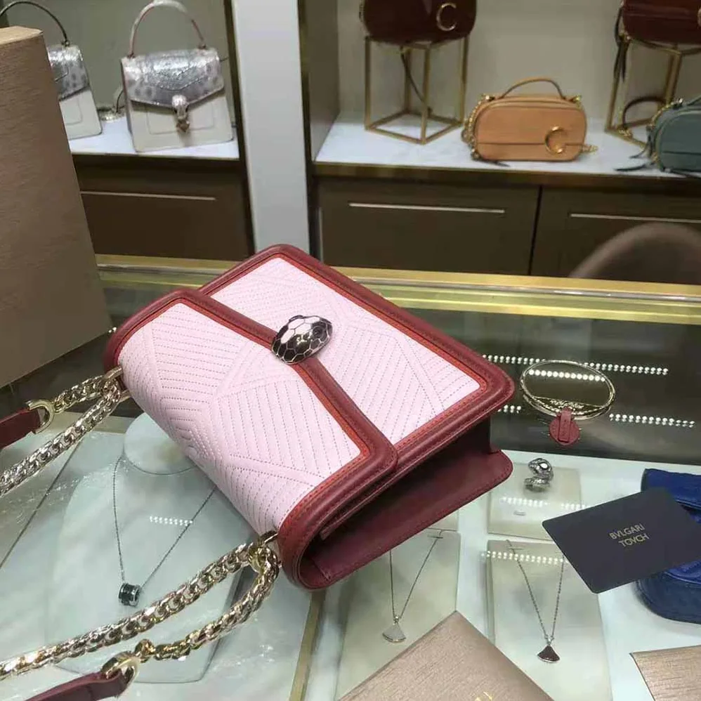 Bvlgari Serpenti Forever Shoulder Bag for Women in Pink Bvlgari Serpenti Forever Shoulder Bag for Women in Pink