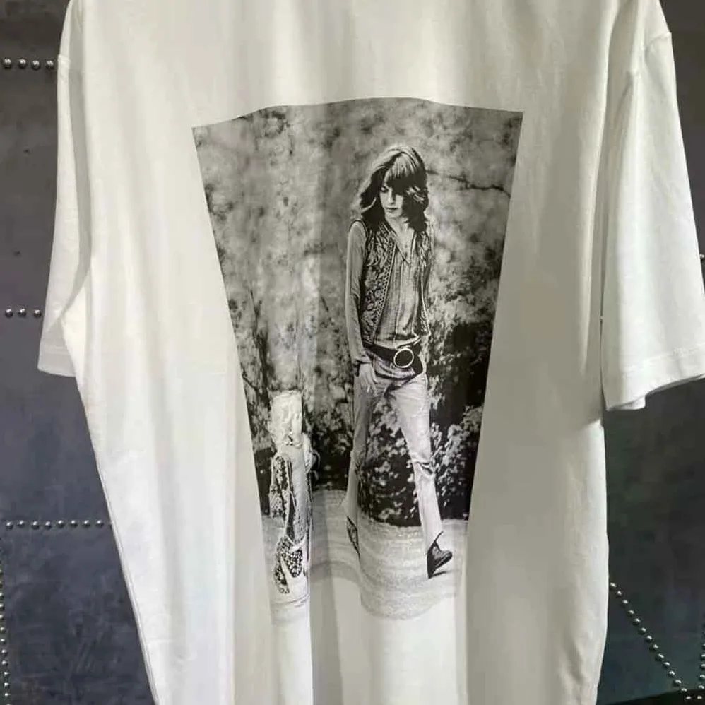 Loewe Photo Print T-shirt in Cotton for Women in White