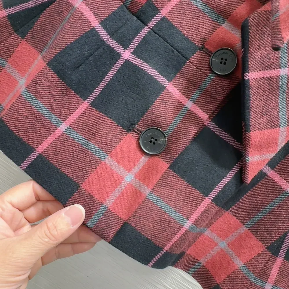 Dior Fitted Short-Sleeved Jacket Pink, Gray and White Check'n'Dior Virgin Wool for Women Dior Fitted Short-Sleeved Jacket Pink, Gray and White Check'n'Dior Virgin Wool for Women
