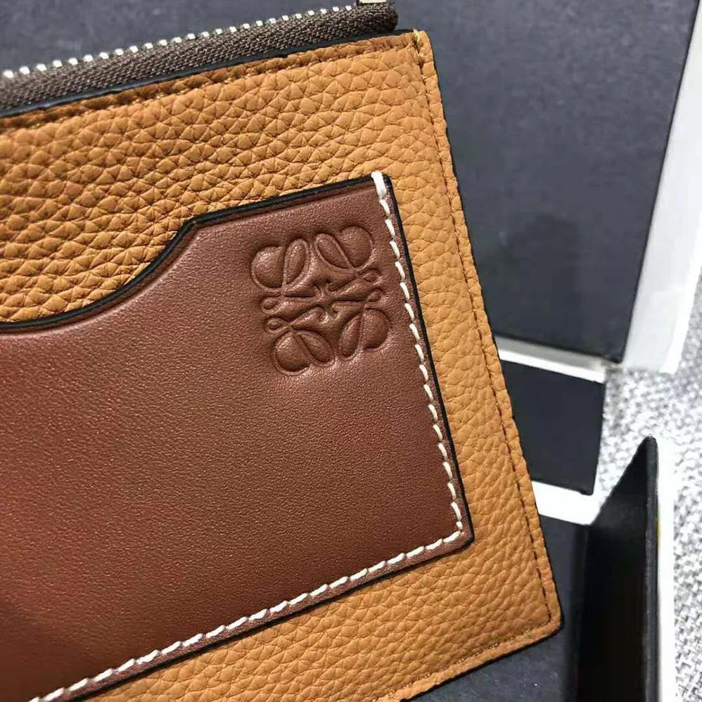 Loewe Coin Cardholder in Soft Grained Calfskin for Women in Brown Loewe Coin Cardholder in Soft Grained Calfskin for Women in Brown