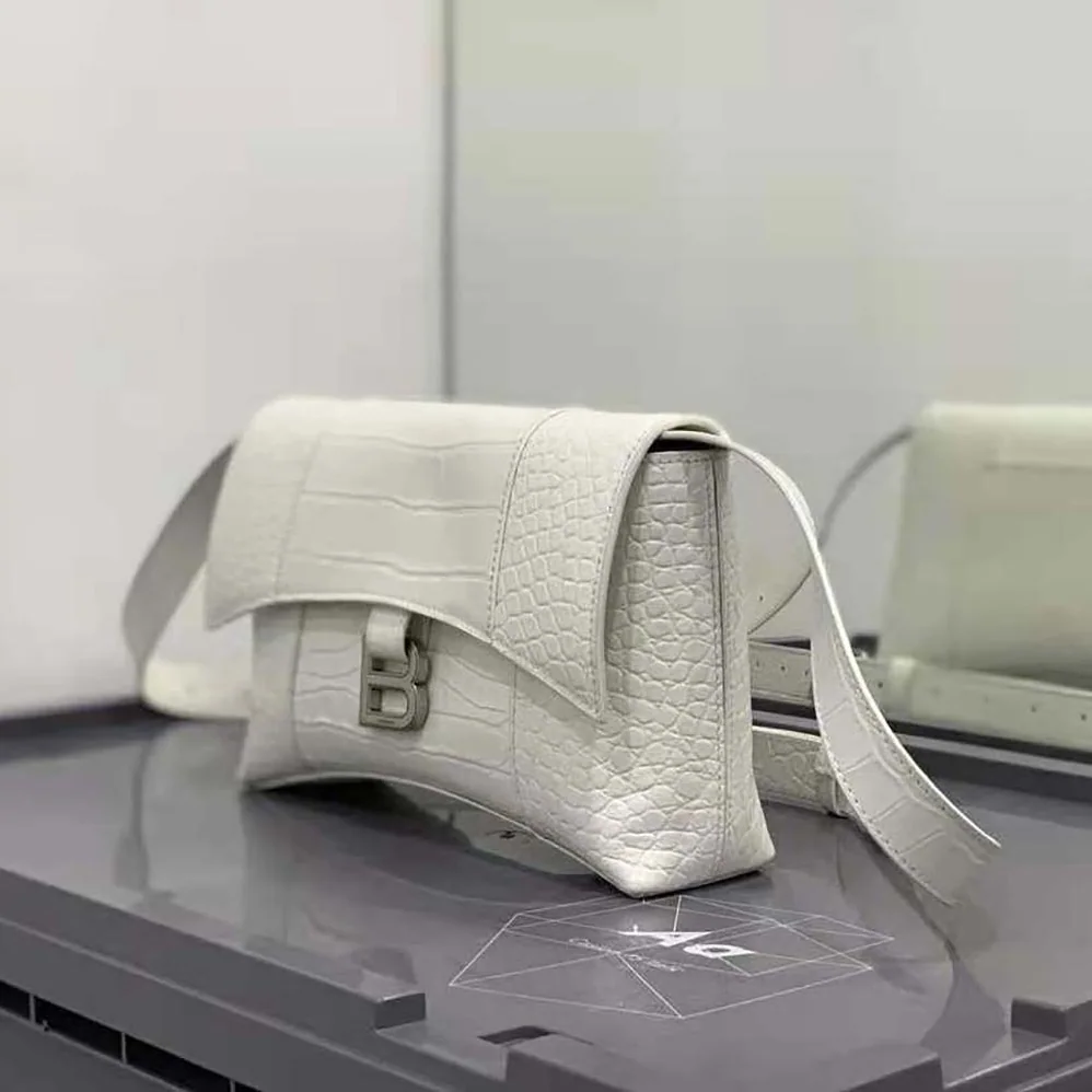 Balenciaga Downtown XS Shoulder Bag in White for Women Balenciaga Downtown XS Shoulder Bag in White for Women