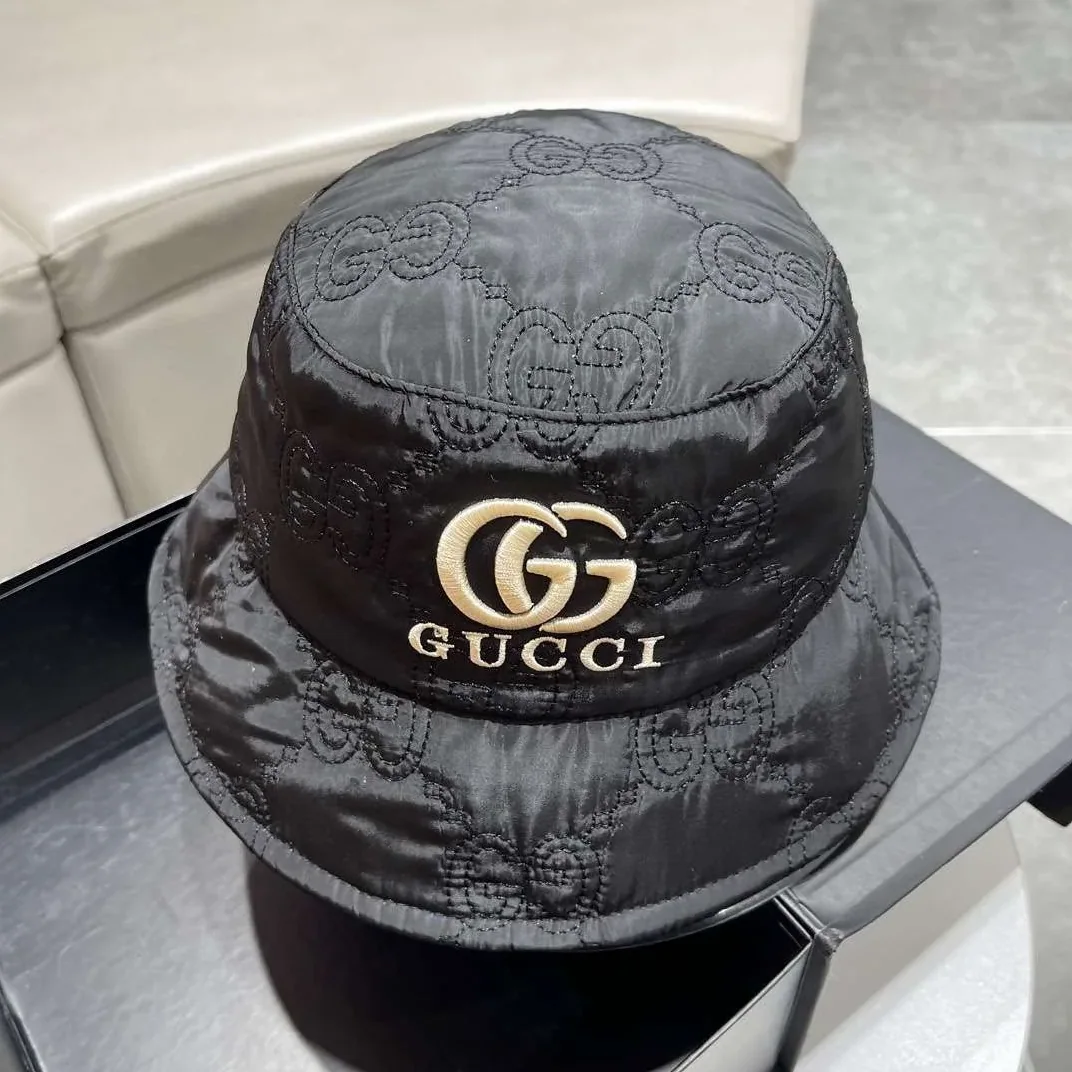 Gucci Quilted Bucket Hat Black Gucci Quilted Bucket Hat Black