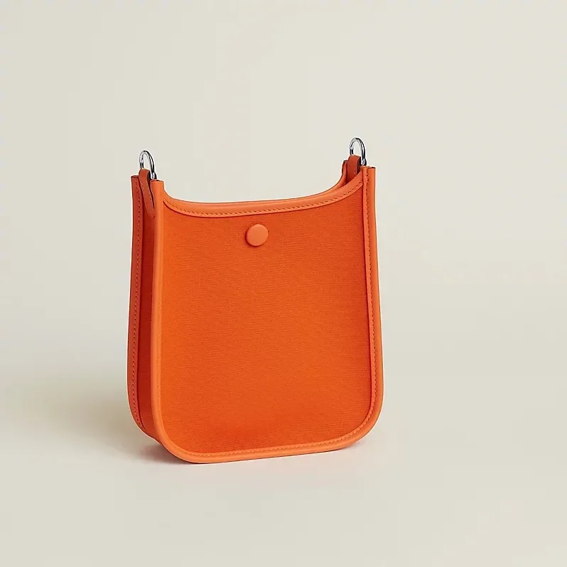 Hermes Neo Evelyne 16 Shoulder Bag in Orange Palladium Hardware
