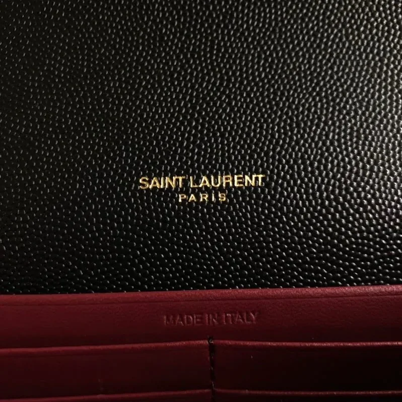Saint Laurent Cassandra Flap-Front Crossbody Bag Black / YSL