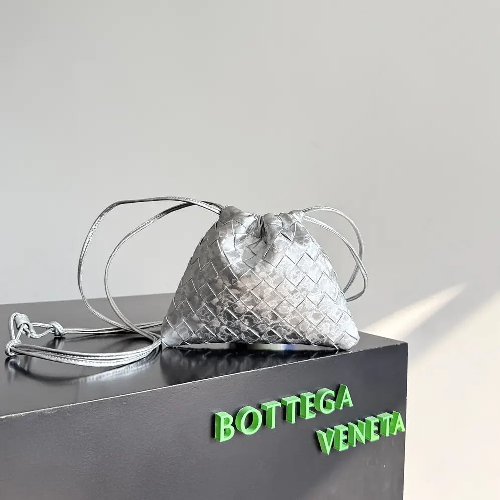 Bottega Veneta Small Dustbag for Women in Silver