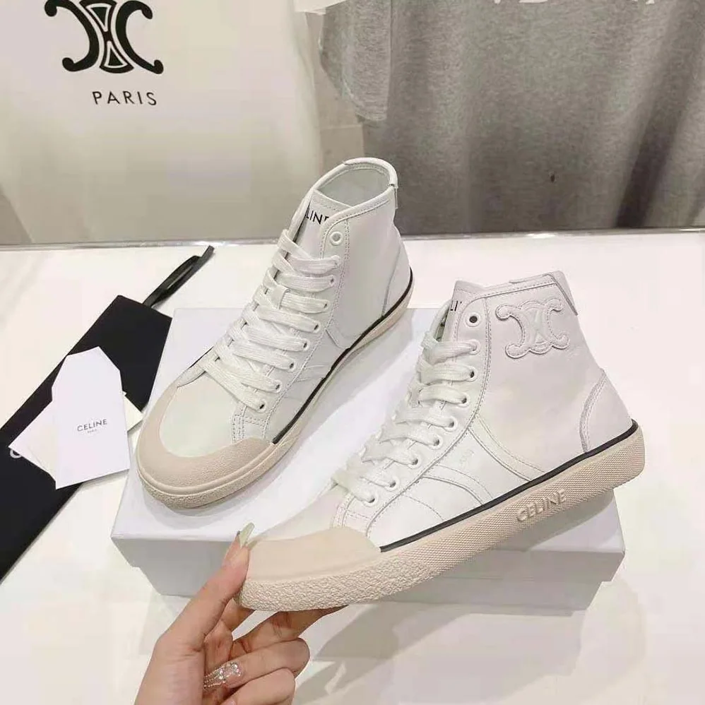 Celine As-02 Mid Low Lace-up Celine Alan Sneakers with Triomphe Patch in Calfskin for Unisex Celine As-02 Mid Low Lace-up Celine Alan Sneakers with Triomphe Patch in Calfskin for Unisex
