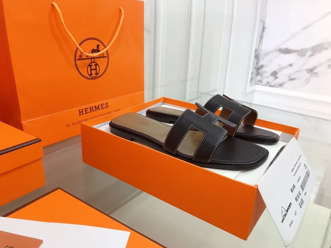 Hermes Eze 30 Sandal Black , Shoes for Women's