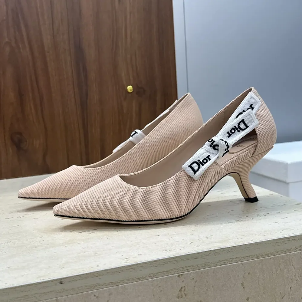 Dior J'Adior Pump Rose Soupir Technical Fabric for Women Dior J'Adior Pump Rose Soupir Technical Fabric for Women