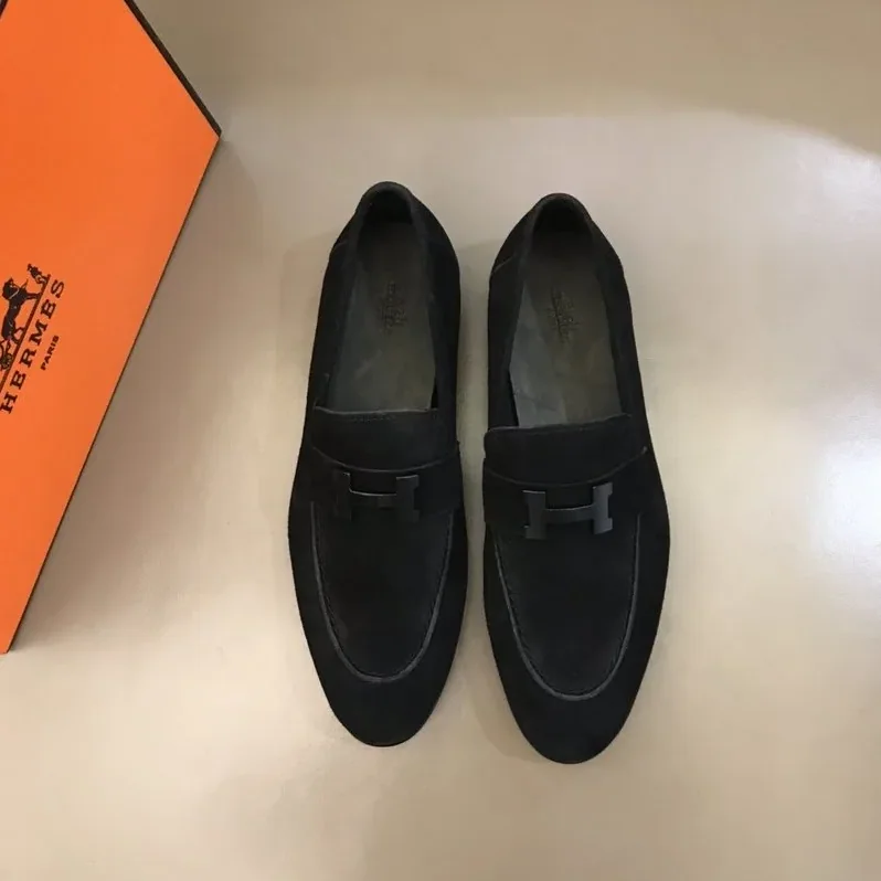 Hermes Paris Loafers Black
