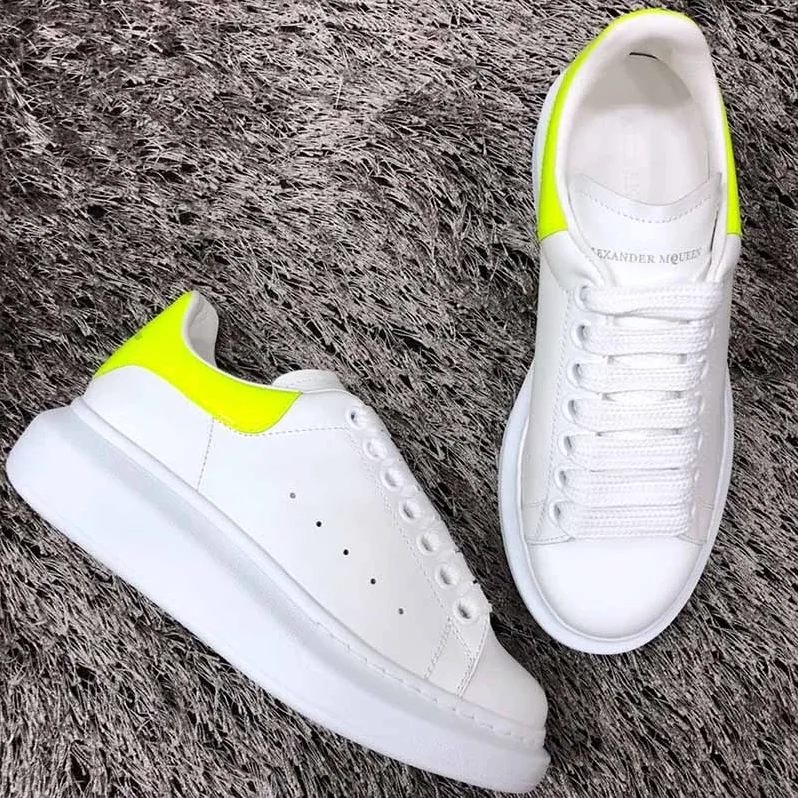 Alexander McQueen Oversized Sneaker Shoes for Women in Yellow