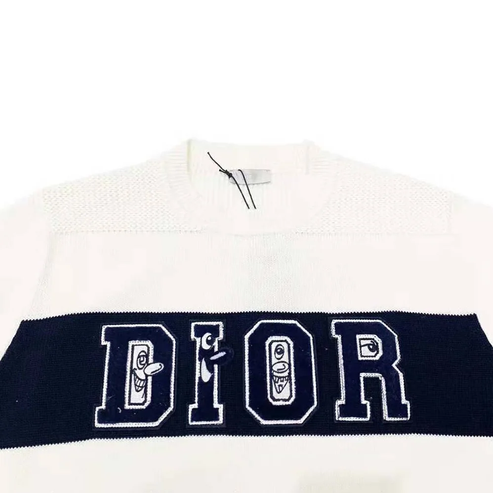Dior Kenny Scharf Sweater White Technical Cotton for Women