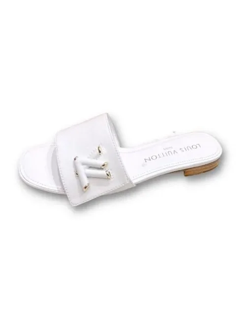 Louis Vuitton Shake Flat Mule White