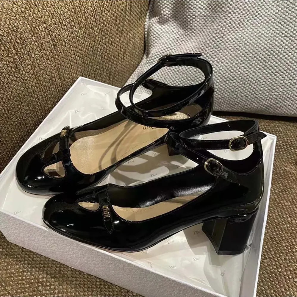 Dior Aime Dior Pump Black Patent Calfskin for Women
