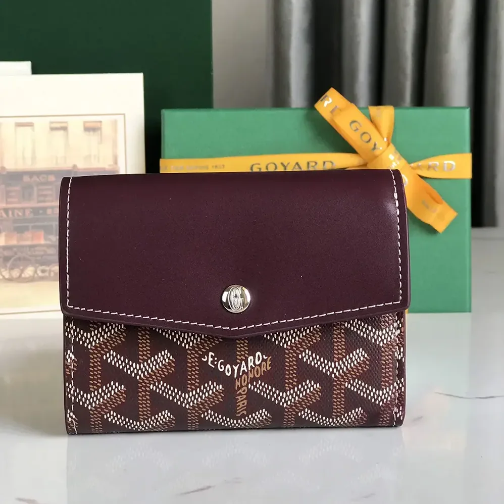 Goyard Saint Gabrie Wallet for Unisex in Maroon