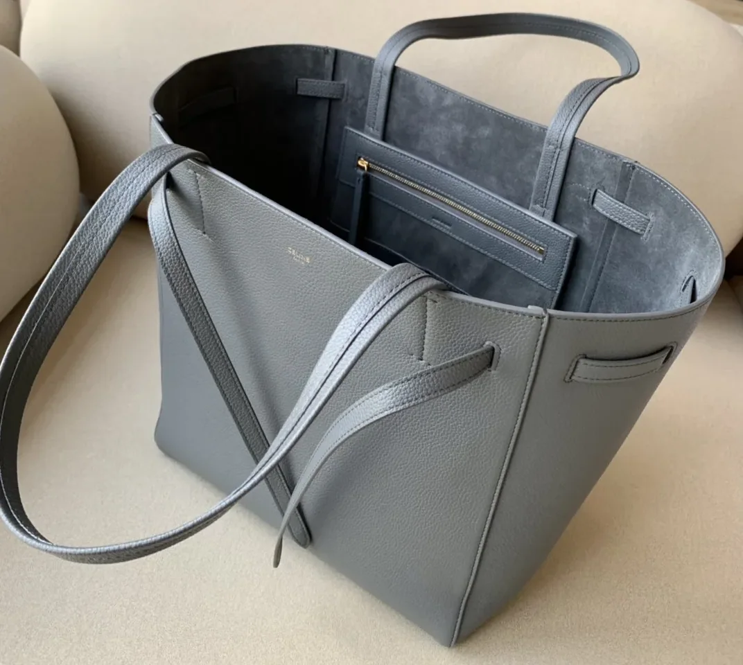 Celine Small Cabas Phantom In Soft Grained Grey / .10DC Celine Small Cabas Phantom In Soft Grained Grey / .10DC