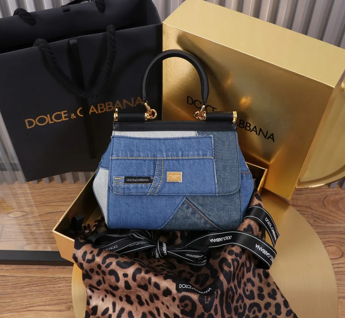 Dolce & Gabbana Sicily Handbag Blue / Dolce & Gabbana Sicily Handbag Blue /