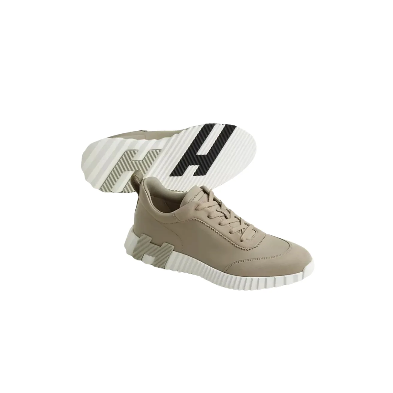 Hermes Bouncing Sneakers Beige Esquisse