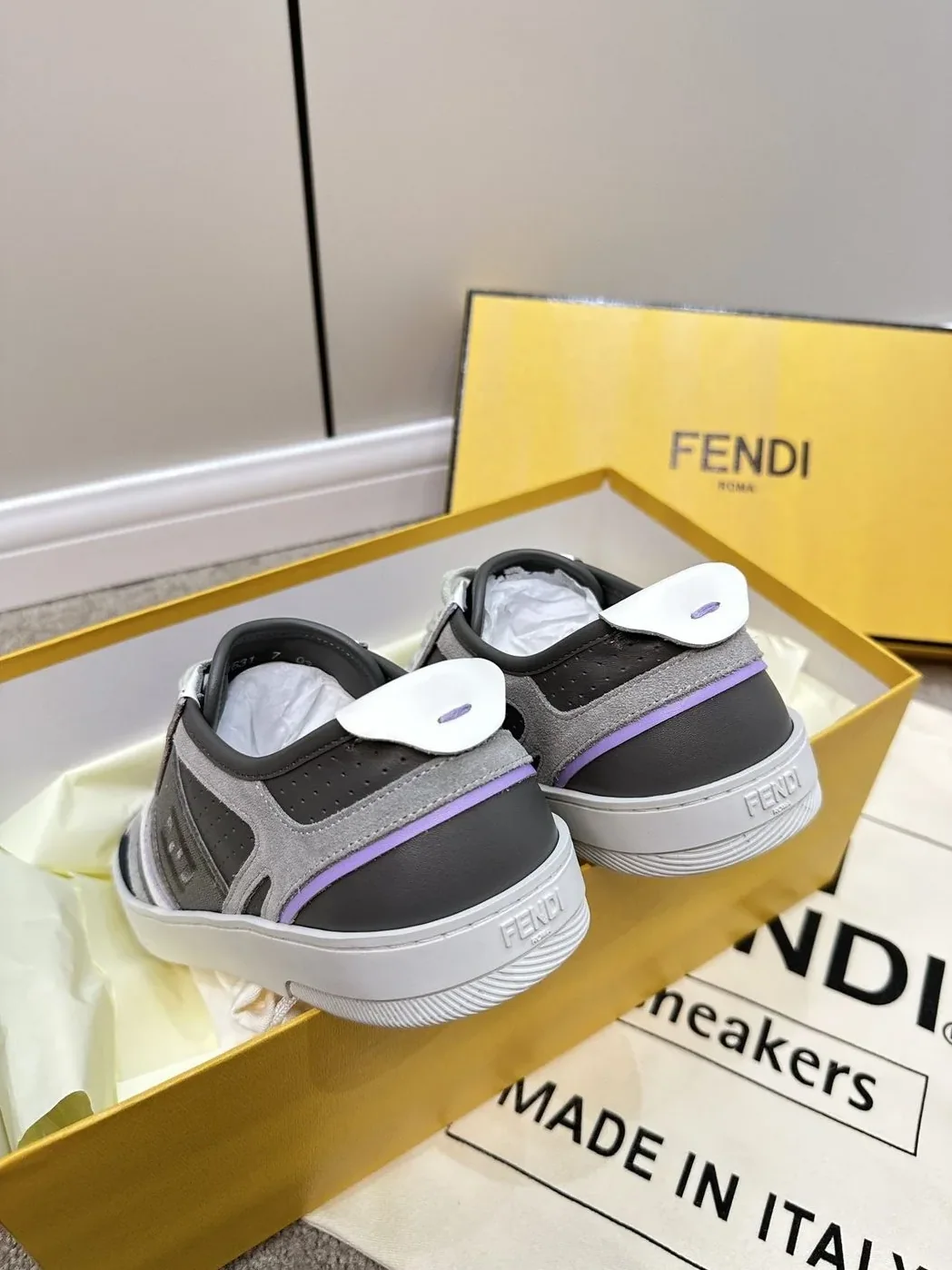 Fendi Lace in Up Sneakers Black Fendi Lace in Up Sneakers Black