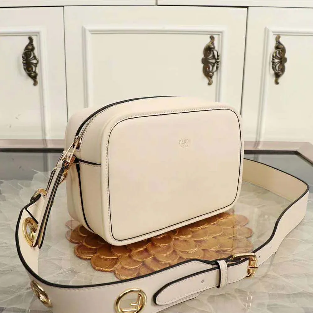 Fendi Camera Case Leather Bag for Women in Sandy Fendi Camera Case Leather Bag for Women in Sandy