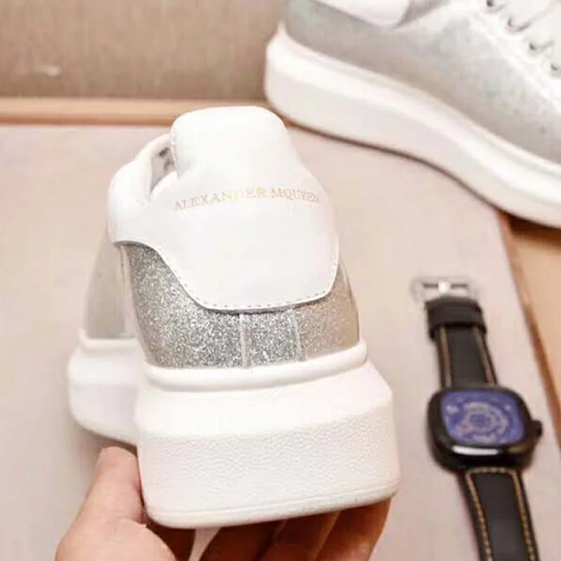 Alexander Mcqueen Shoes Oversized Sneaker for Unisex in Silver Alexander Mcqueen Shoes Oversized Sneaker for Unisex in Silver