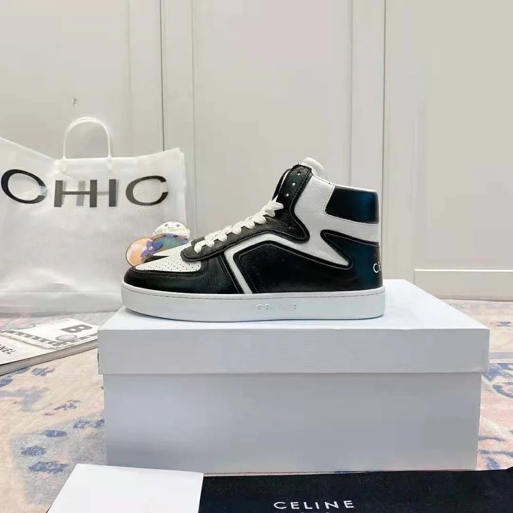 Celine Z Trainer CT-01 High Top Sneaker in Calfskin for Women in Black