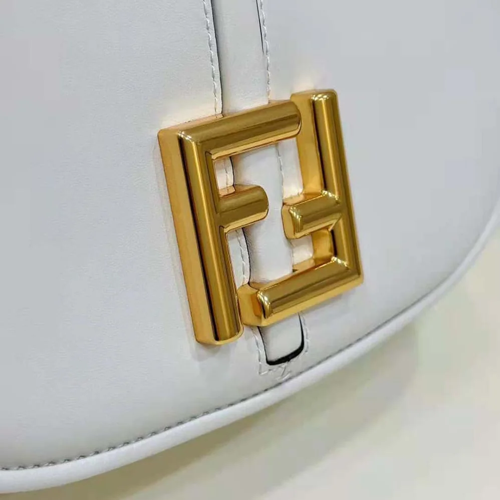 Fendi C'mon Mini White Leather Bag for Women Fendi C'mon Mini White Leather Bag for Women