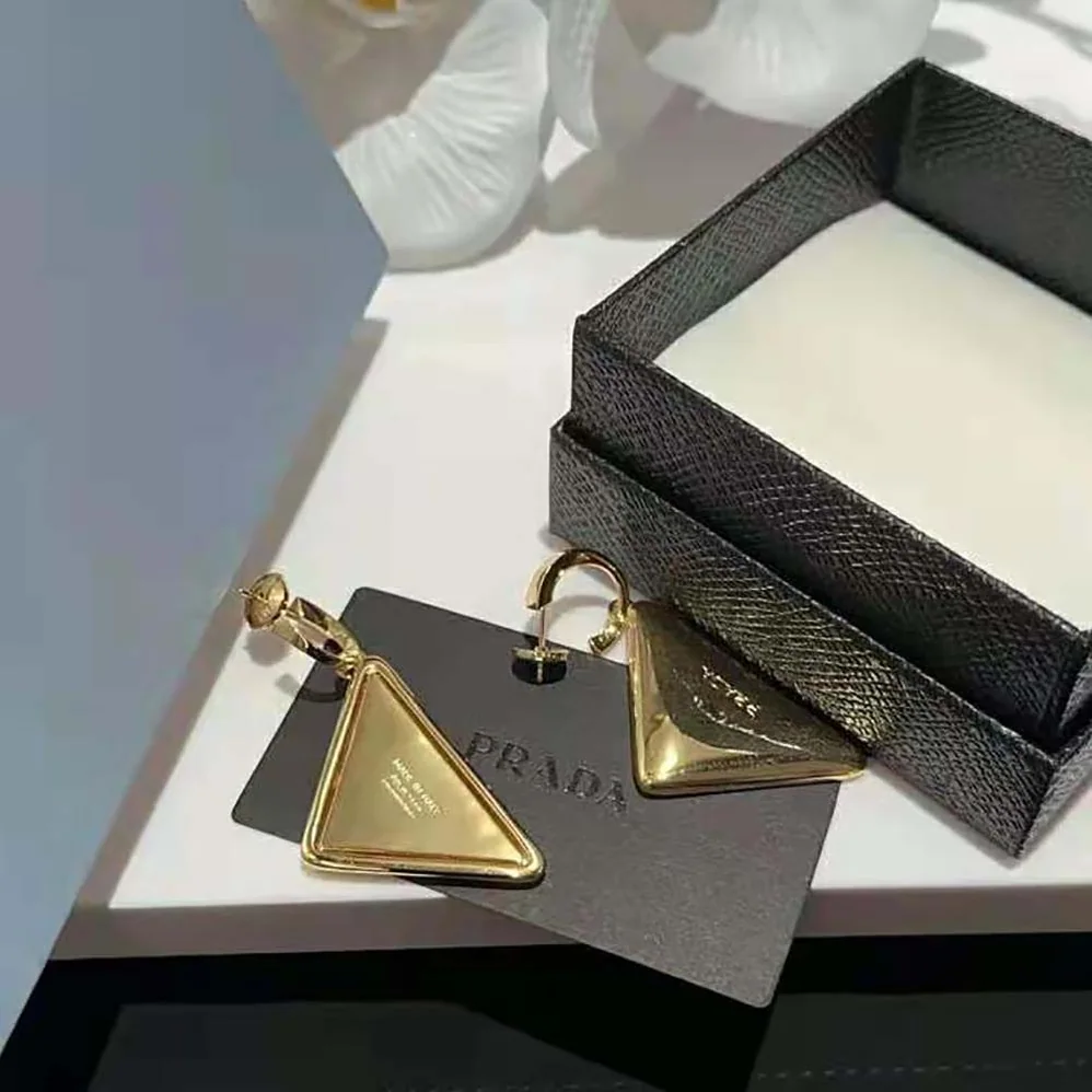 Prada Eternal Gold Medium Drop Earrings in Yellow Gold for Women Prada Eternal Gold Medium Drop Earrings in Yellow Gold for Women