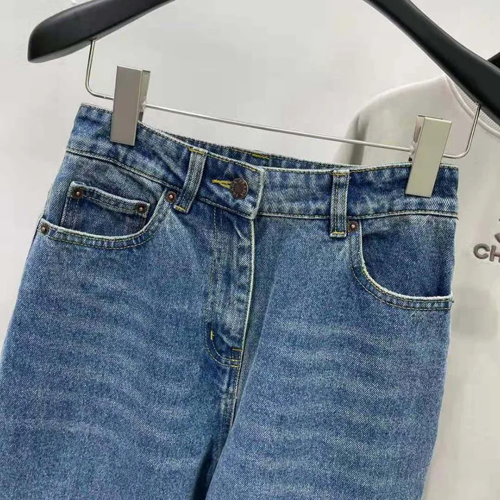 Prada Five-pocket Denim Jeans for Women in Navy