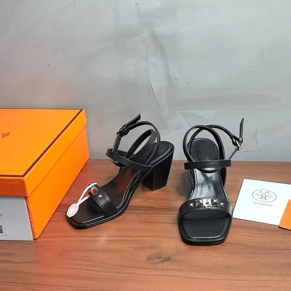 Hermes Ivresse 65 Sandal-Black H241152Z for Women Hermes Ivresse 65 Sandal-Black H241152Z for Women