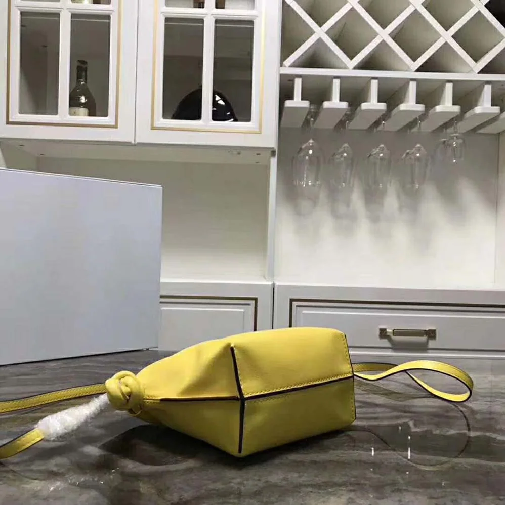 Loewe Flamenco Knot Mini Bag in Nappa Leather for Women in Yellow