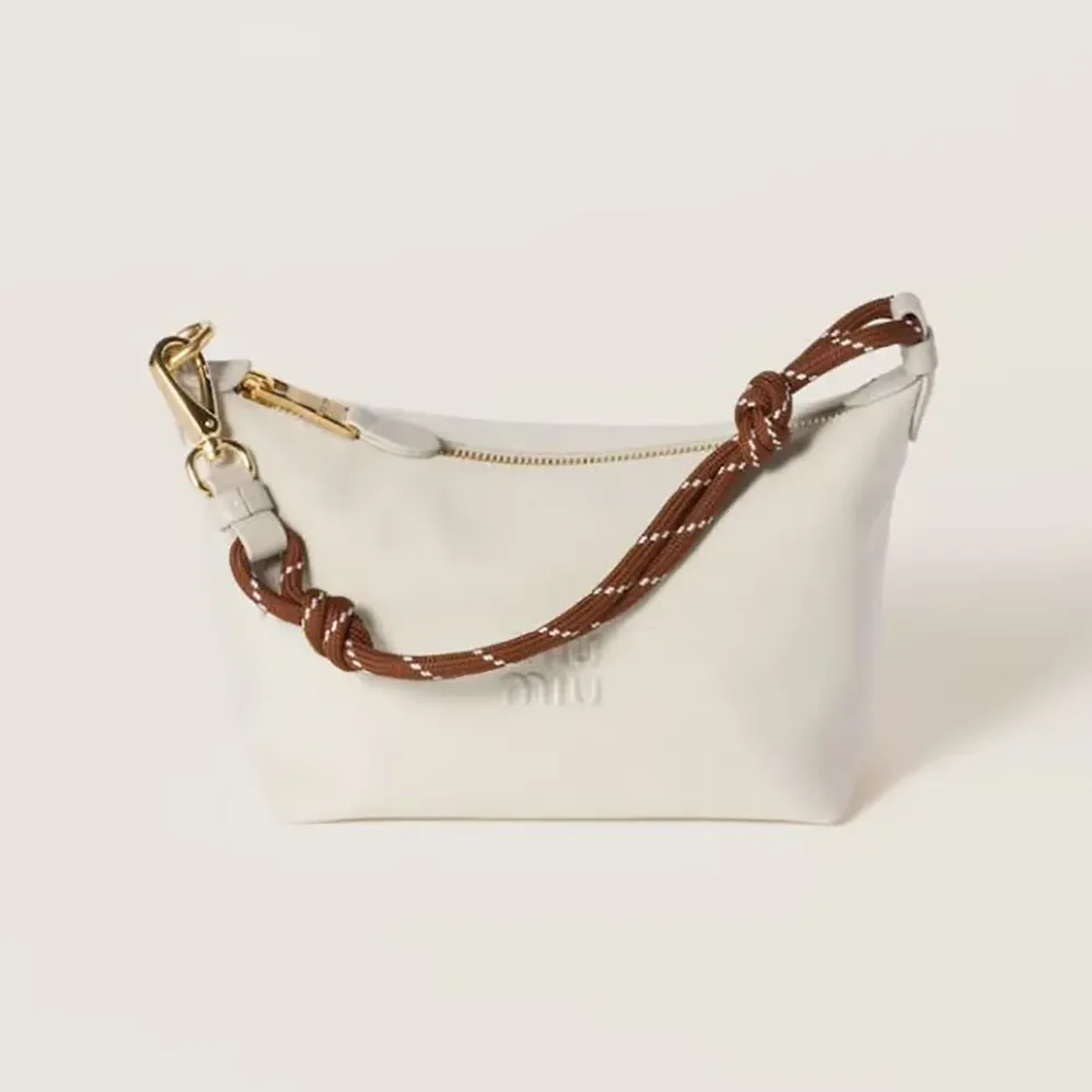 Miu Miu Gabardine Pouch for Women in White