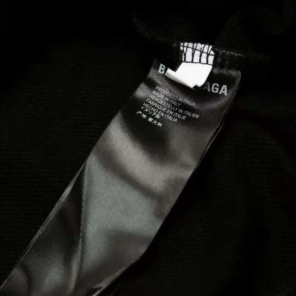 Balenciaga Top League Hoodie Oversized in Black for Men