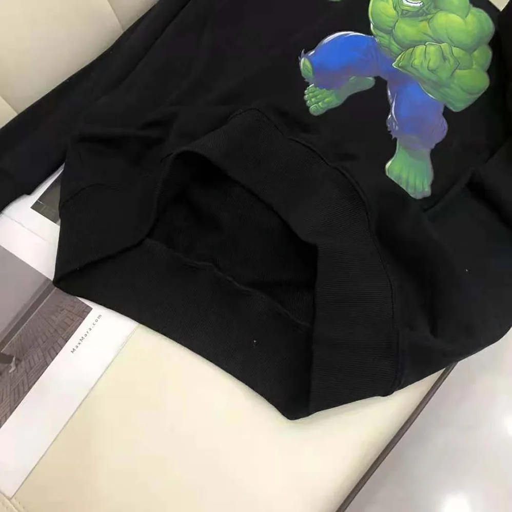 Balenciaga Hulk 2021Marvel Medium Fit Hoodie in Black Medium Fleece for Women