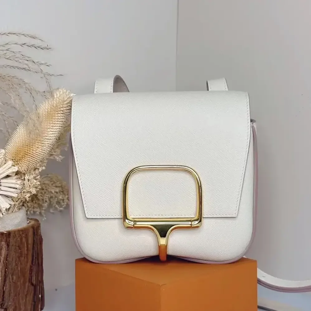 Hermes Della Cavalleria Mini Bag Epsom Leather for Women in White/Gold Hermes Della Cavalleria Mini Bag Epsom Leather for Women in White/Gold